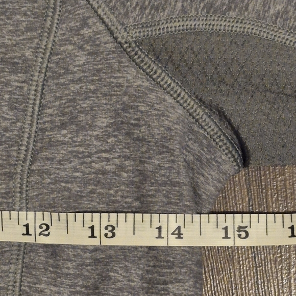 Lululemon Think Fast Pullover Heathered Slate / Tonka Stripe – Size 4 - Picture 5 of 7